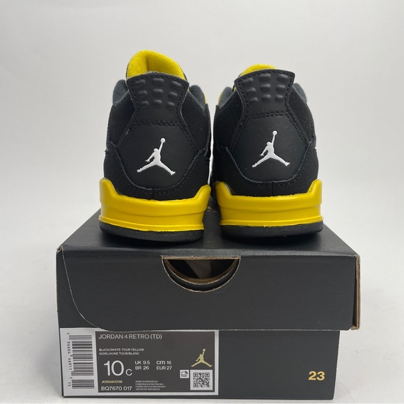 Nike Air Jordan 4 Retro TD “Thunder/Tour Yellow” 2023 - Picture 4 of 4